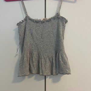 Grey Ruffle tank